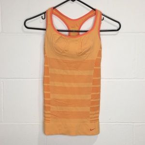 Nike Compression Tank Top Orange Small